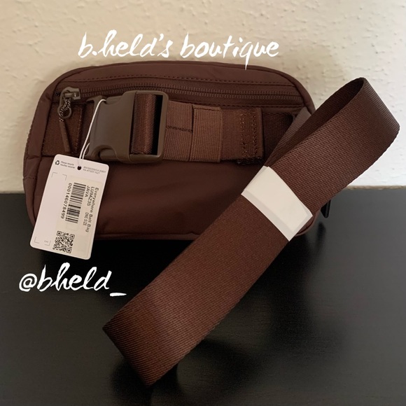 lululemon Everywhere Belt Bag in Java Brown with Dark Grey Zipper (1L) New NWT - Picture 6 of 15